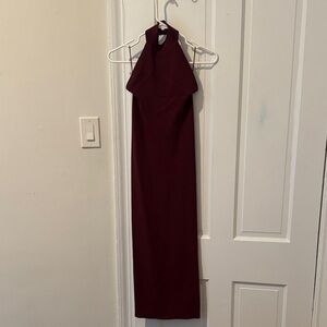 Zara Strapless Burgundy Dress